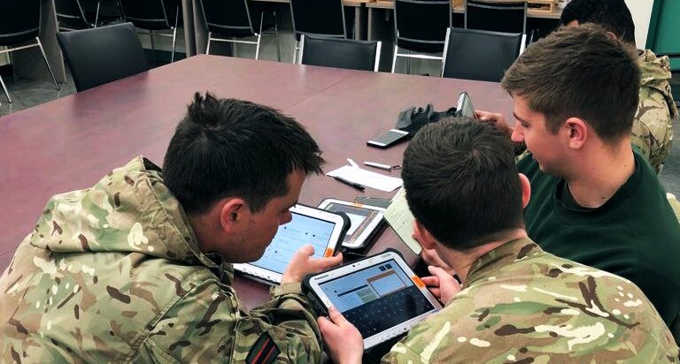 British Army training with Exonaut