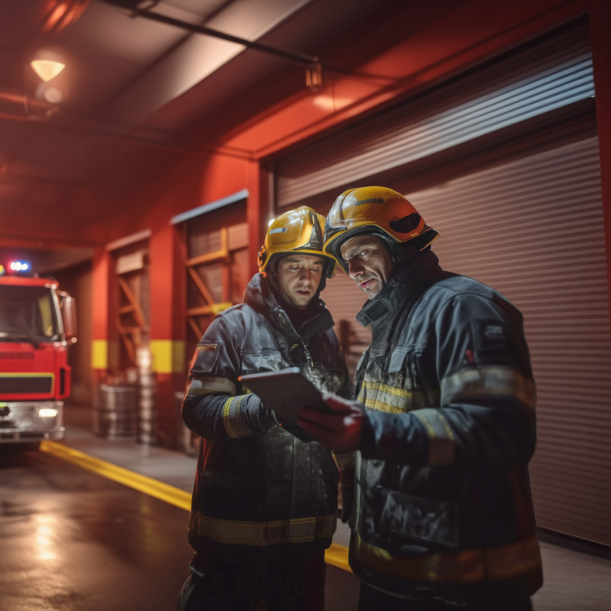 firefighters using Exercise manager